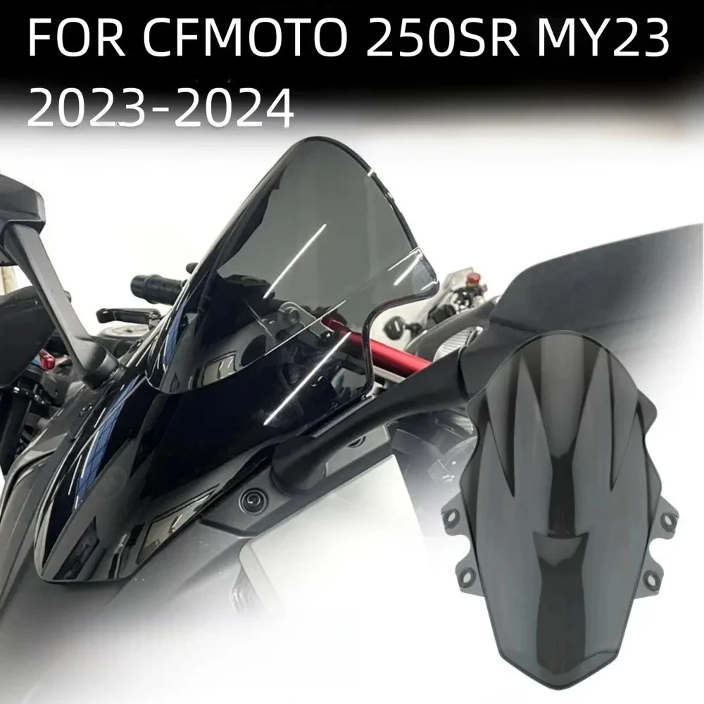 

For CFMOTO 250SR 300SR MY23 2023 2024 Motorcycle Front Windshield WindScreen Fairing Wind Deflector