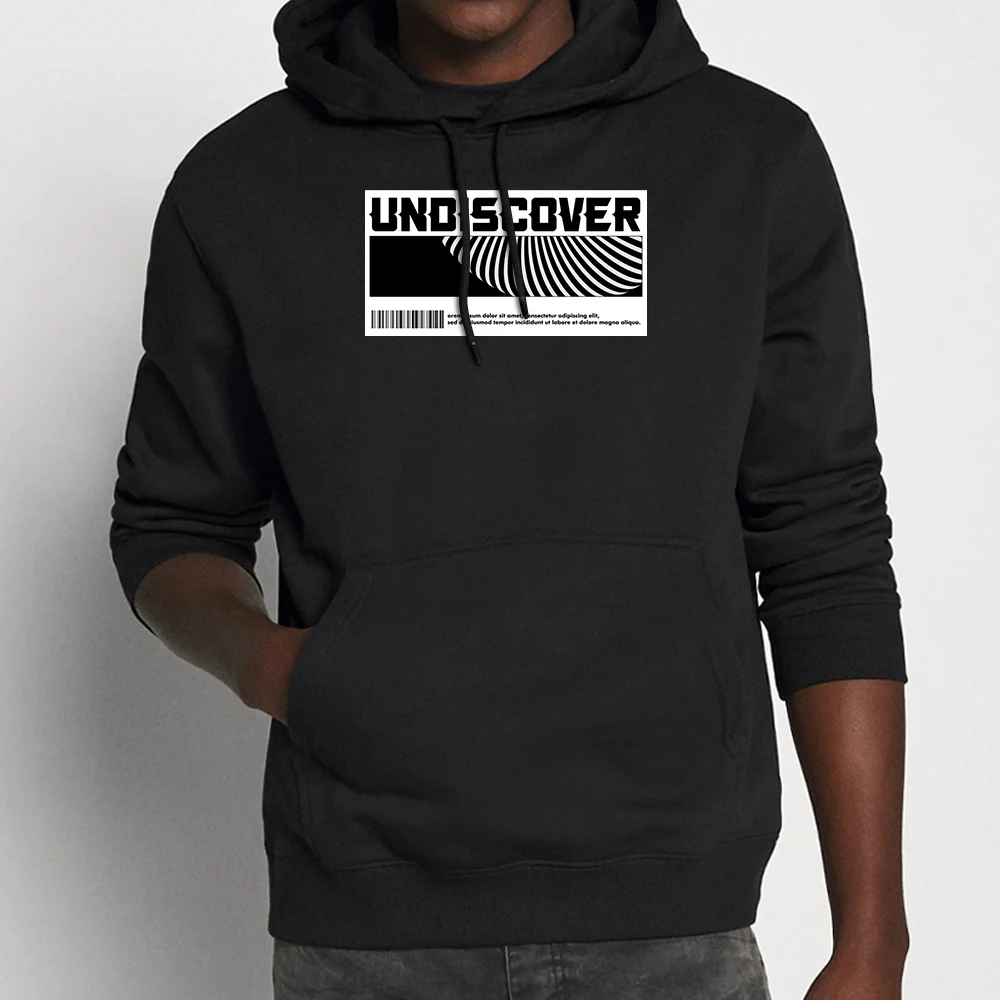 Undiscover Hiphop Autumn and Winter New Style Printed Hoodie Individuality Men\'s Hoodies Wearing Type Polyester Hoodie