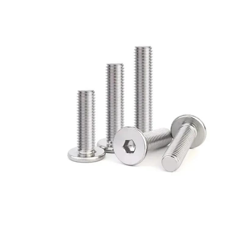 

Ultra Thin Head Hex Screw 304 Stainless Steel Flat Head Bolt M2 M3 M4 M5 M6 M8 M10 M12