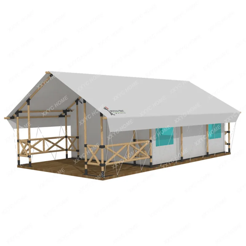 Outdoor Hotel Camp Tent Wooden Structure Camping Camping Tent