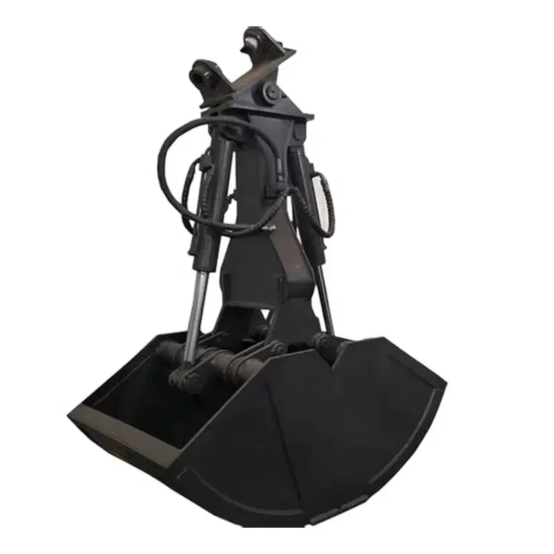 Wear Resistant Hydraulic Clamshell Bucket with Motor 360 Rotating Grab for Excavator River Cleaning Dredging