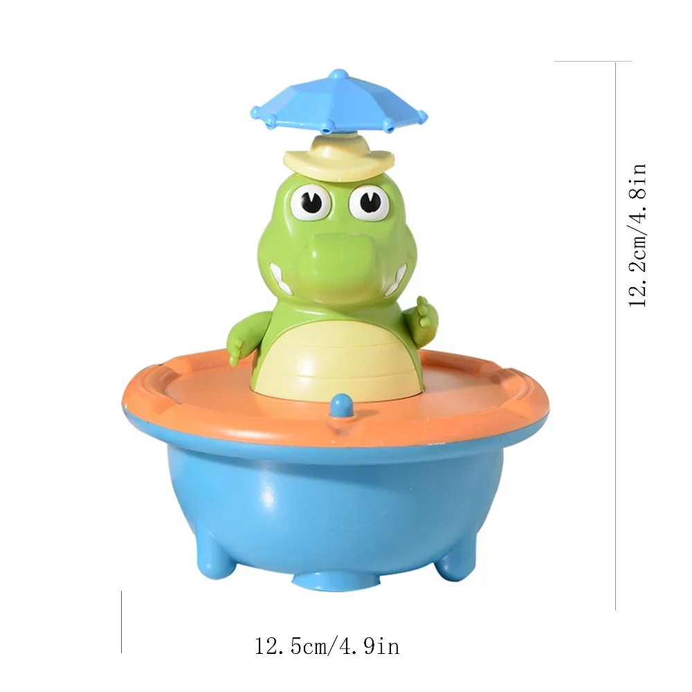 Jouets de bain pour bébé, parfaits pour s'amuser dans la baignoire et les pulvérisateurs de piscine, style jet d'eau, forme de crocodile mignon, cadeau de vacances idéal pour bébé, 6 pièces