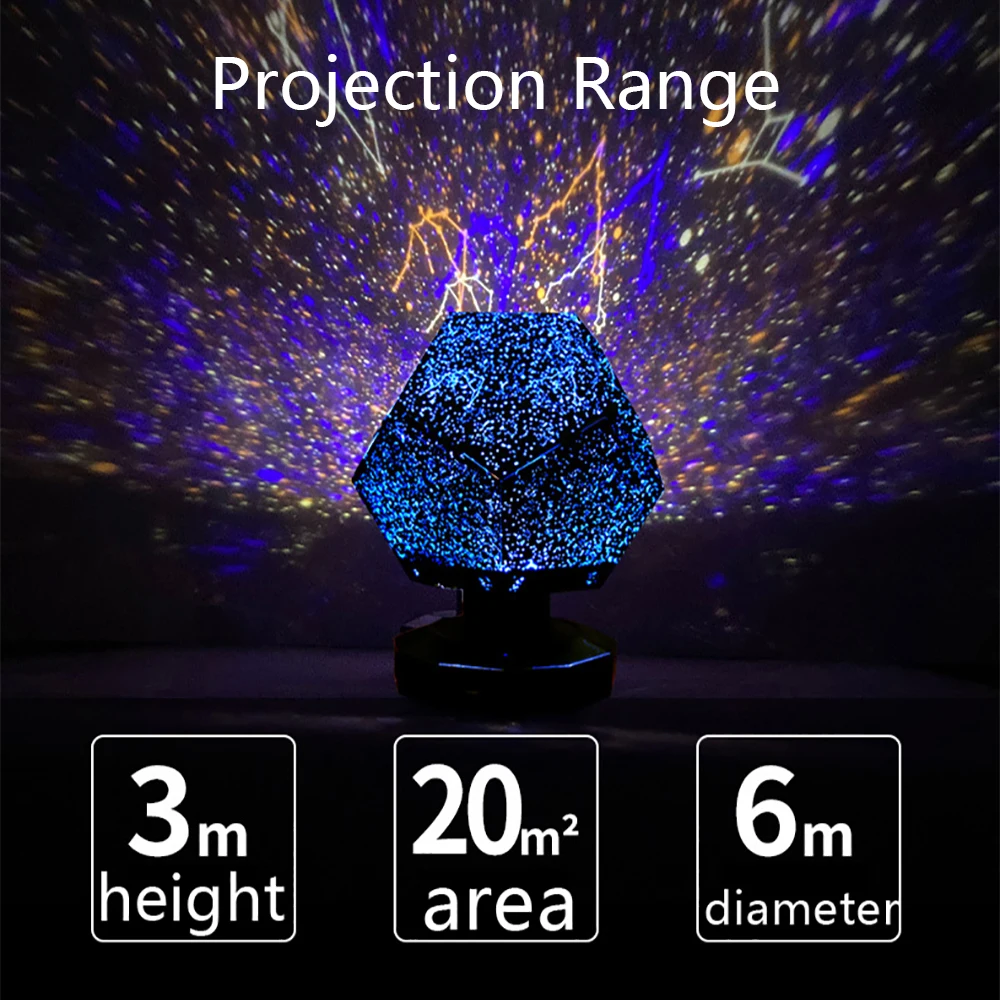 Star Projector Constellation Starry Sky Projector Christmas Gift Led USB Charging Lamp Children\'s Night Light Room Decoration