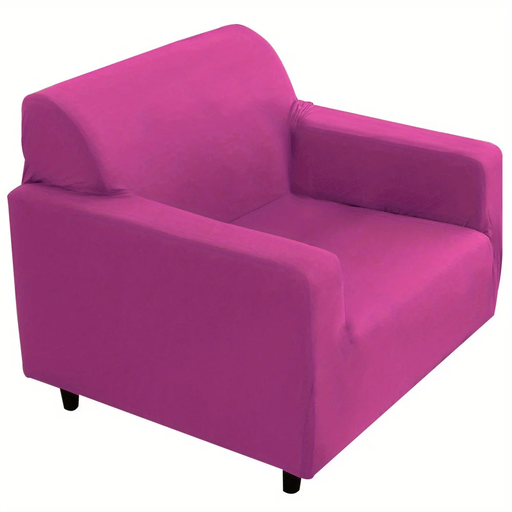Funda elástica gruesa para sofá, Protector de LICRA de Color sólido para muebles de dormitorio, oficina, sala de estar, decoración del hogar, 1