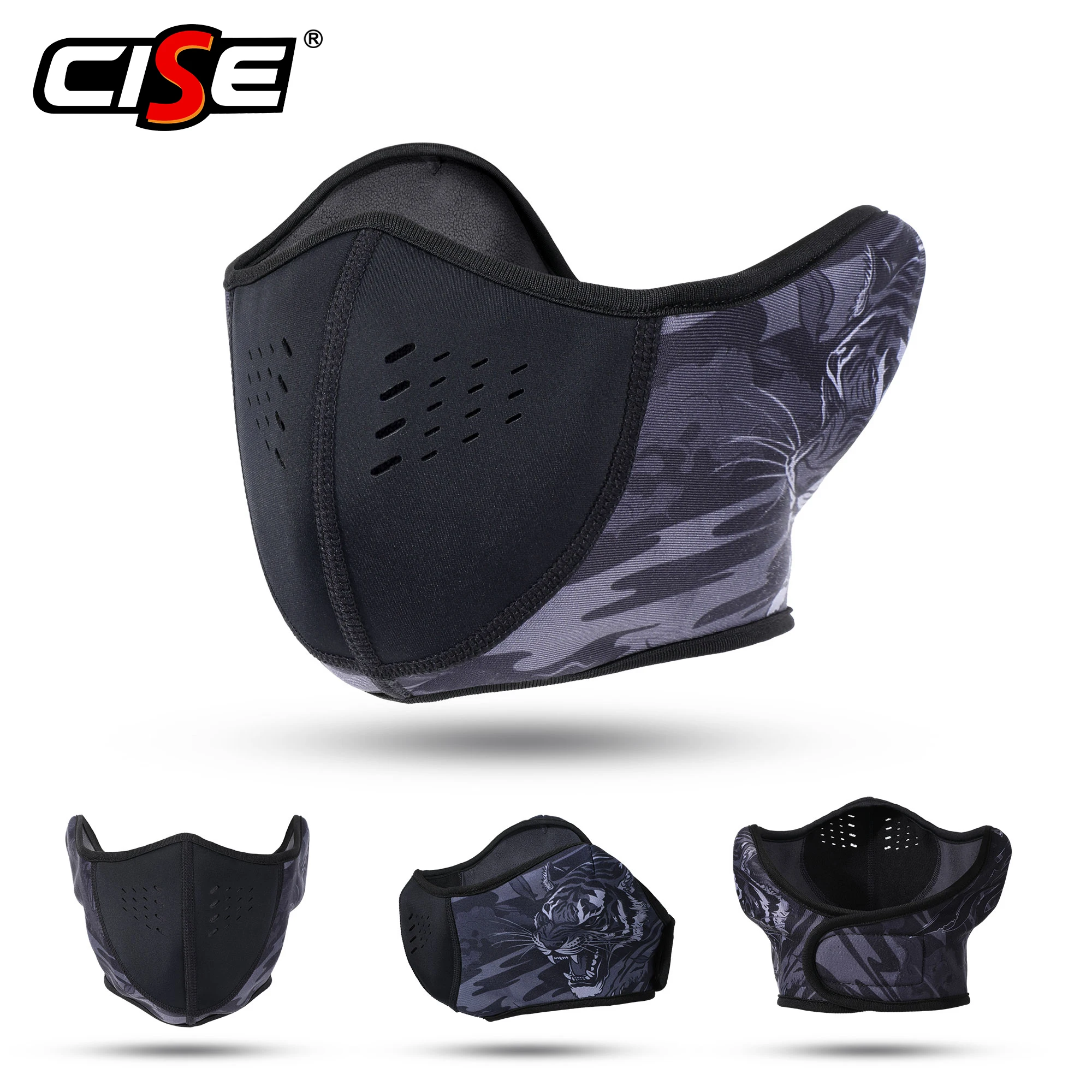 Masque facial pour Moto, couverture d'oreille, garde au chaud, respirant, coupe-vent, temps froid, couvre-chef d'hiver, accessoires pour motocycliste