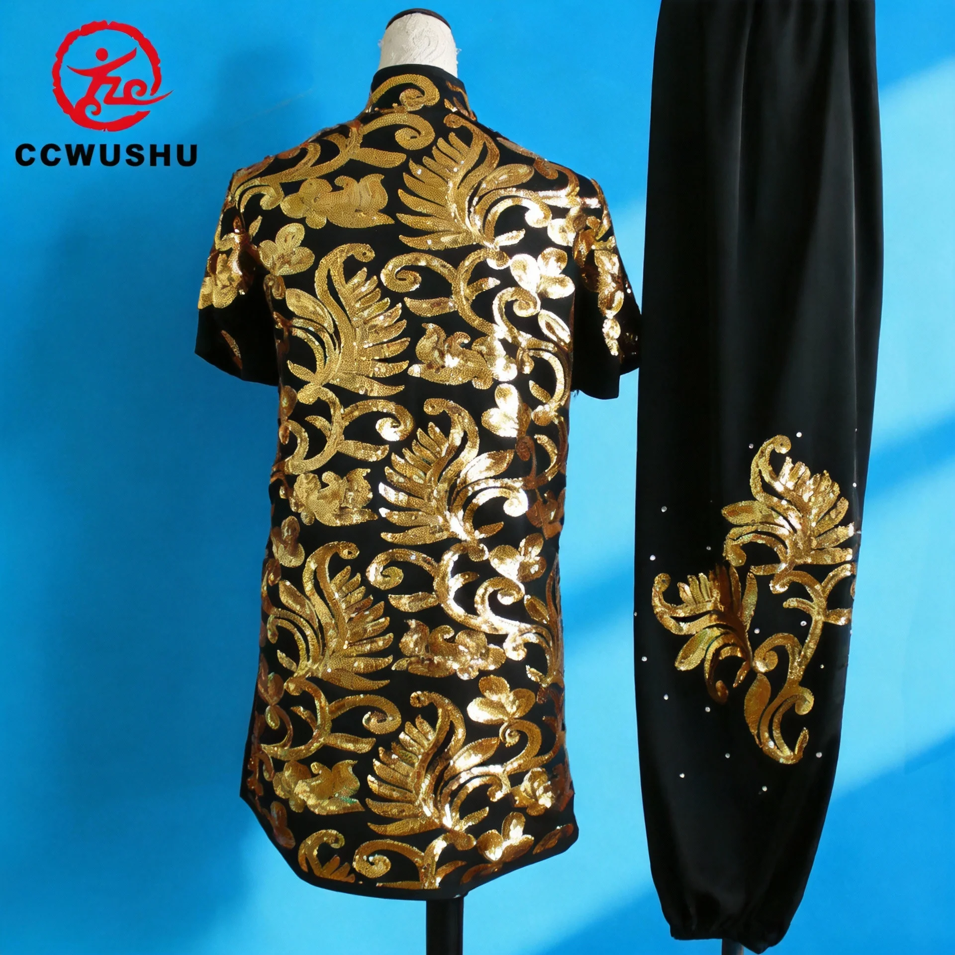 Chinesische Kung-Fu-Kostüme, Wushu-Kleidung, Changquan-Uniform, Kampfkunst-Wettkampfkleidung, bestickte Kungfu-Taolu-Kleidung, CCWUSHU – Detail 11