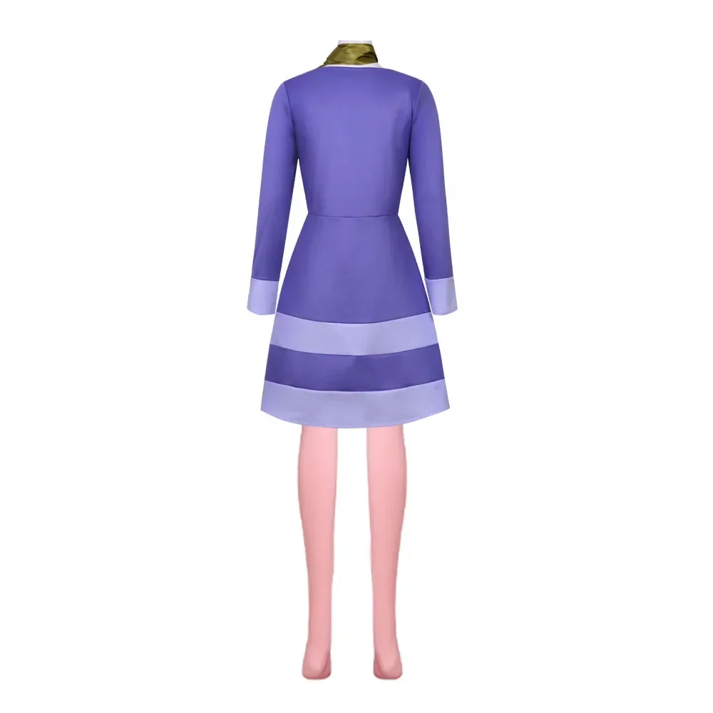 New Anime Doo Where Are You Daphne Blake Cosplay Costume Adult Women Purple Dress Suit Uniform Fashion Sexy Halloween Clothes