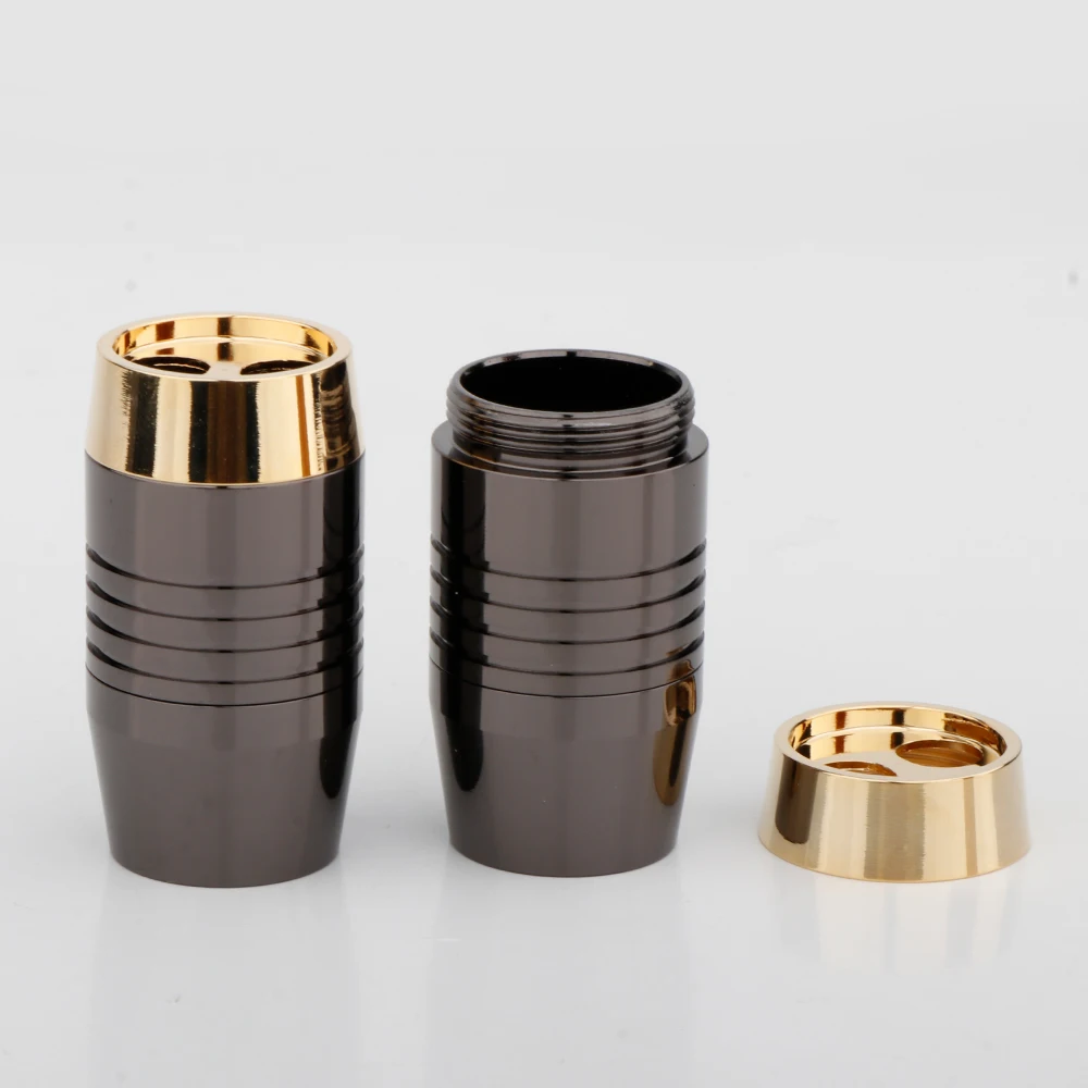 Kabelsplitter für Lautsprecher, Y-Splitter, High-End, massiver Stahl, Goldsplitter für DIY-Lautsprecherkabel, 16 mm auf 8 mm x 2, A1608L41 – Detail 6
