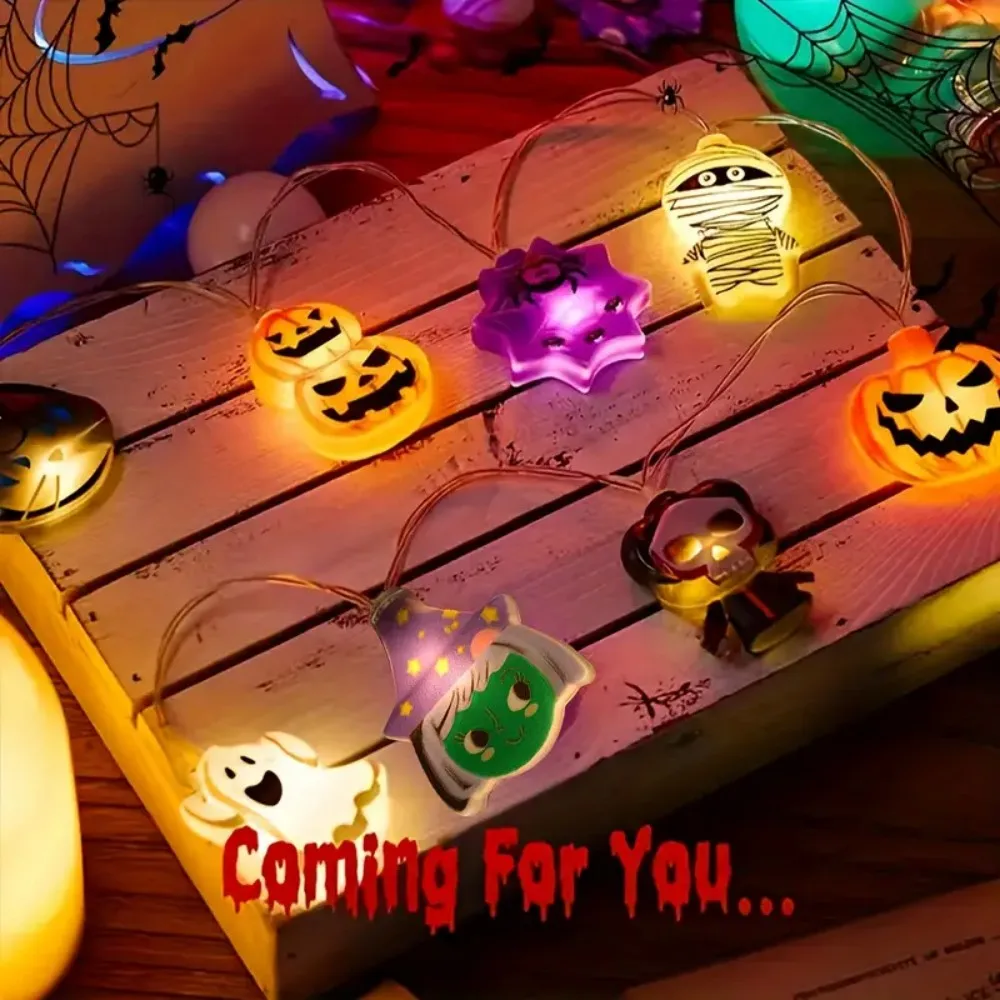 Halloween String Licht LED Kürbis Licht String Outdoor Urlaub Dekorative Lampe LED Girlande Hochzeit Atmosphäre Lichter