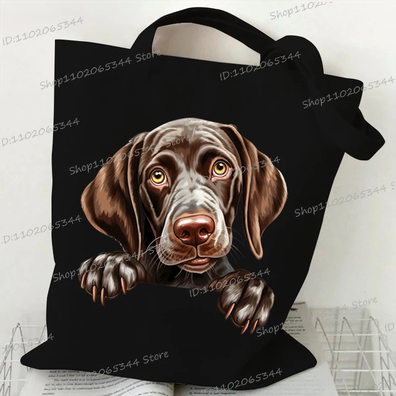 Funny Dogs Graphic Handbag For Women French Bulldog Rottweiler BoykinSpaniel Different Breed Dog Trend Animal Lover Shoulder Bag