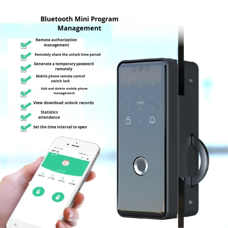 Factory direct supply smart fingerprint lock Android electronic password facial recognition wooden