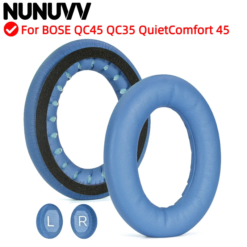 

NUNUVV Replacement Earpads For BOSE QC45 QC35 QuietComfort 45 Headphones Softer Protein Leather Earpads High Quality Earpads