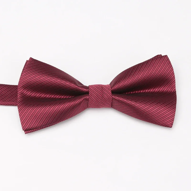 Mens Bowtie สีดํา Maroon ผีเสื้อโบว์ Tie สําหรับผู้ชาย Cravat อย่างเป็นทางการ Commercial ชุดงานแต่งงานของขวัญผู้ชายอุปกรณ์เสริม