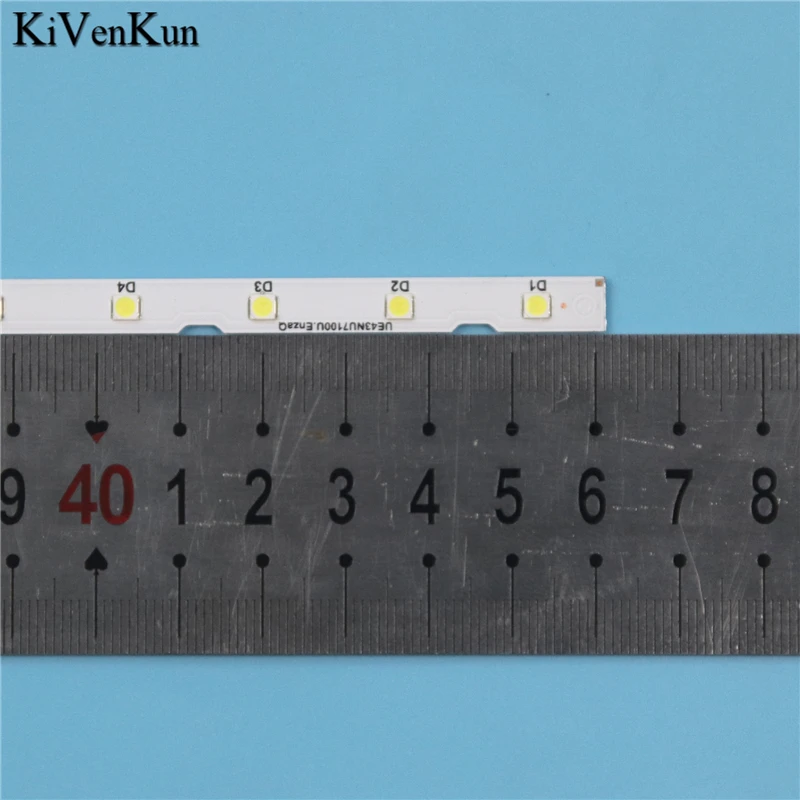 2 個 LED バックライトストリップサムスン UA43NU7100J UA43NU7100K UA43NU7100R UA43NU7100S UA43NU7100W UA43NU7300G バー V8N1-430SM0-R0