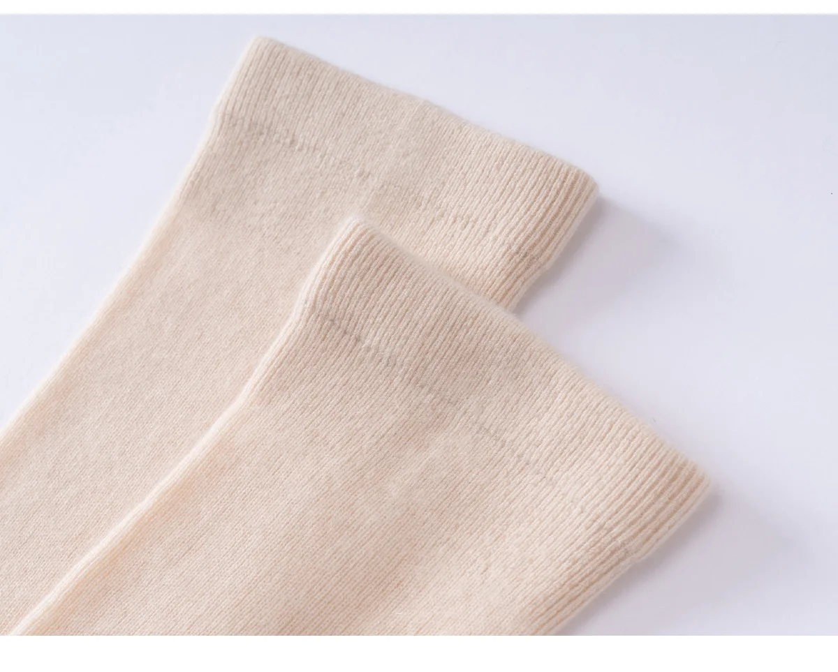 MVLYFLRT Women's Winter Foot And Leg Warmers Knee Protection 100 Cashmere Knitted Long Ankle Sleeves Fashionable Warm Leg Guards