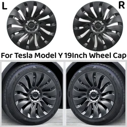 4PCS 19-Inch Wheel Caps Symmetric Automobile Replacemen Hub cap Full Rim Cover For Tesla Model Y 2018-2024