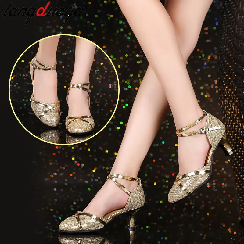 Ballroom Latin Dance Shoes for Women Tango jazz Salsa Dancing Heeled Shoes Soft Rubber Soles dance shoes women latin outdoor