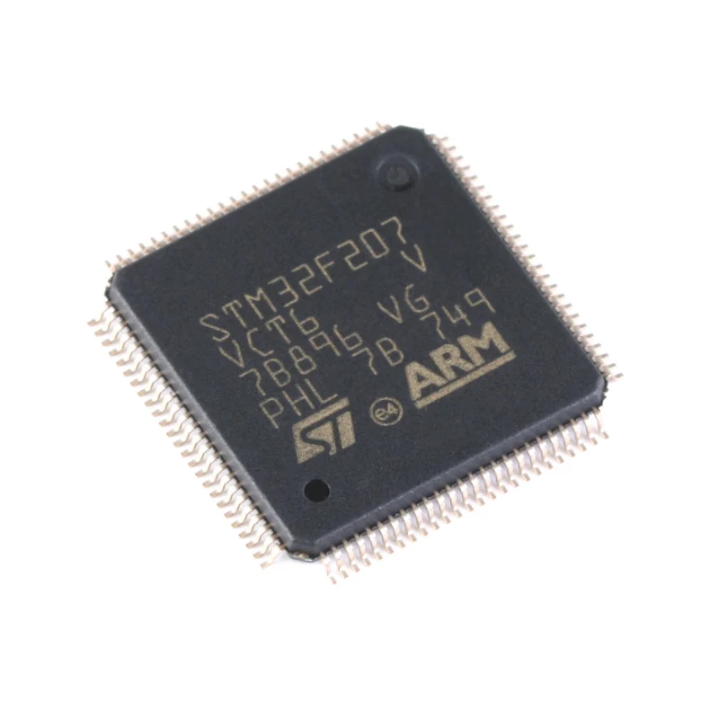 5Pcs/Lot New Original STM32F207VCT6 STM32F207 LQFP-100  Microcontroller IC 32-Bit Single-Core 120MHz 256KB (256K x 8) FLASH