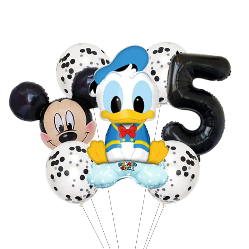 Lovely Duck Cartoon Balloons Set Donald Duck Theme Birthday Party Decorations view 6