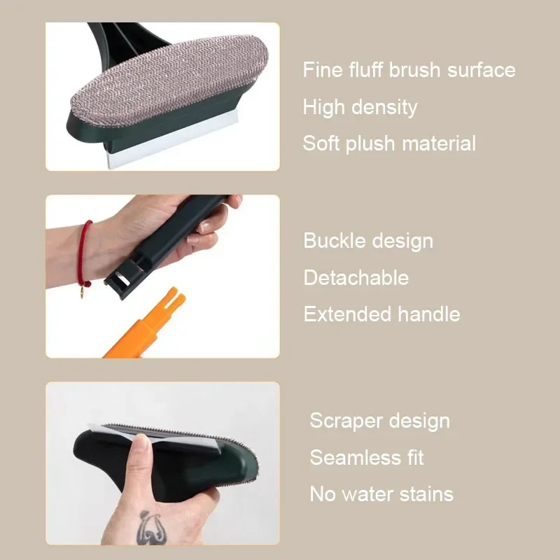 Multifunctional Anti-mosquito Gauze Brush Glass Brush Wet and Dry Household Cleaning Dust Brush Window Cleaning Tools