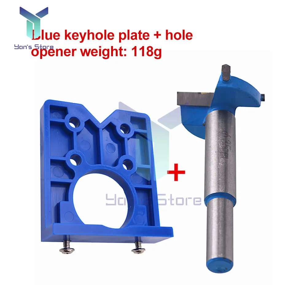 35mm Hinge Hole Jig Drill Guide Set DIY Woodworking Door Hole Opener Concealed Hinges Guide Door Saw Cabinet Accessories Tool