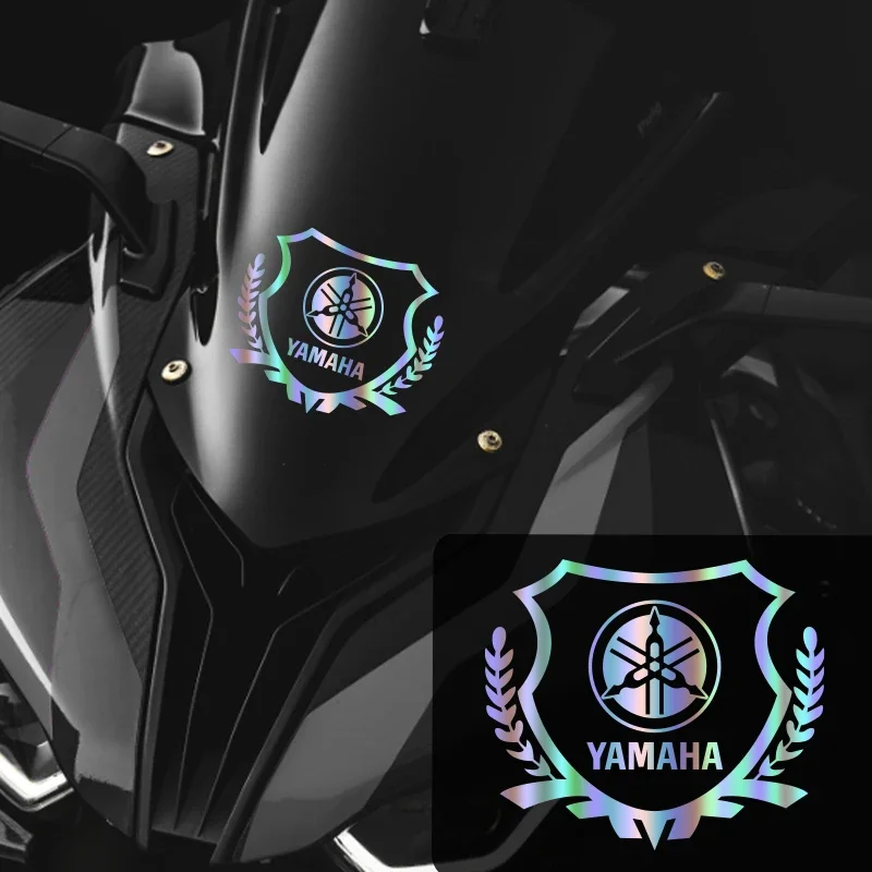 Laser Helmet Motorcycle Fuel Tank Decal Personality Body Sticker For YAMAHA R1 R6 Fz6 Xj6 R15 TMAX YS125 XTZ125 IB E8 Rxv