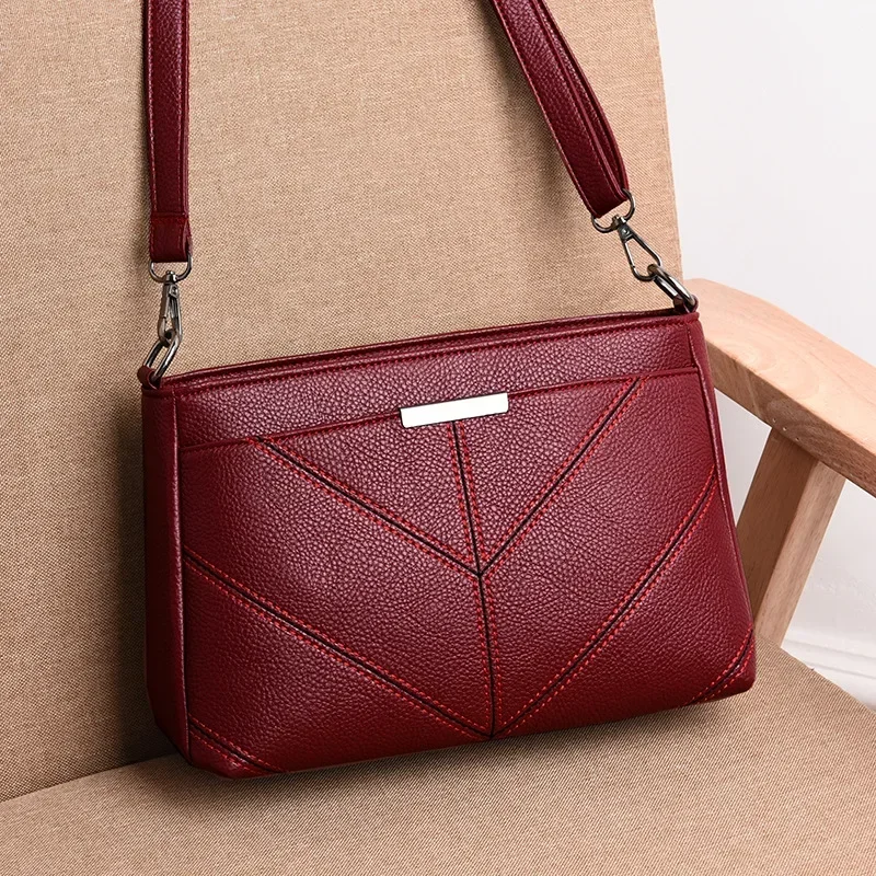 2025 New Fashion Direct Supply Women's Korean Version Trendy Messenger Bag Three-layer Small Single Shoulder Crossbody Handbag