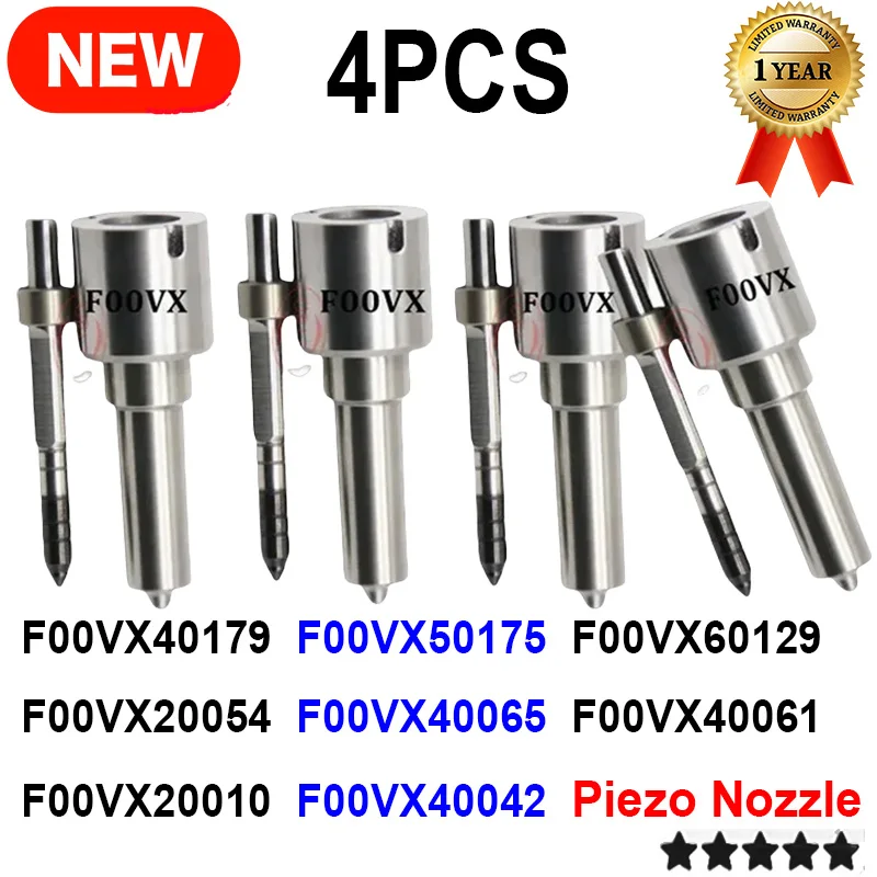 4 PCS F00VX40179 F00VX50175 F00VX60129 F00VX20054 F00VX40065 F00VX40061 F00VX20010 F00VX40042 Diessel Piezo Nozzle For BOSCH