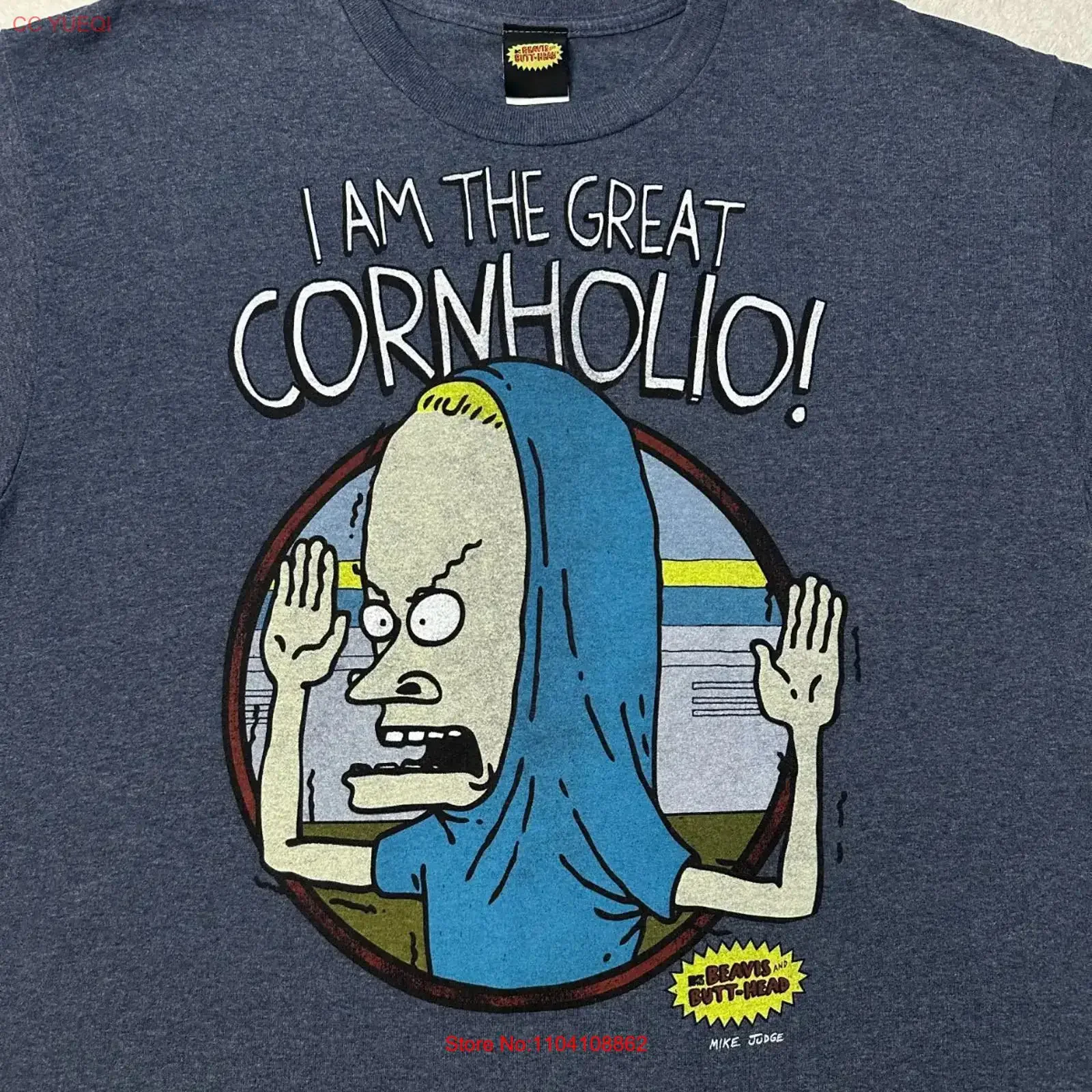 Vintage 2010s Y2K 2011 Beavis Butt head Cornholio MTV Show Promo T Shirt L NEW vintage Washed Soft Stretched Slightly graphic