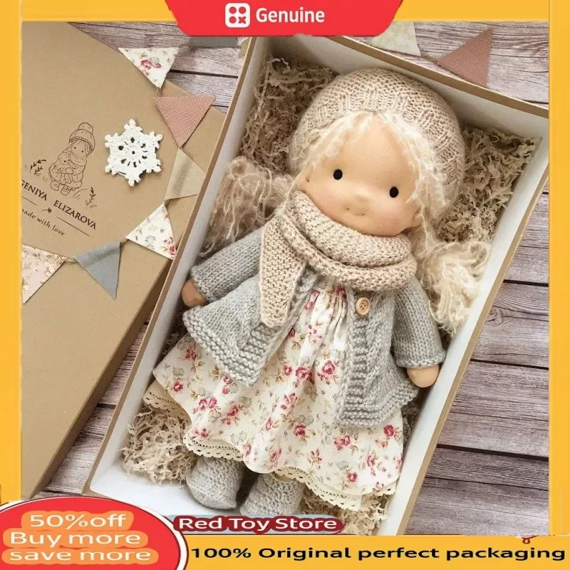 

Натуральная плюшевая игрушка Waldorf, милая хлопковая плюшевая кукла ручной работы, упаковка для кукол, тканевая пеленальная коробка, лучший детский подарок на день рождения