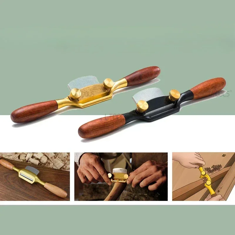 1pc 265mm Hand Planer Wood Screw Planer Shave Wood Cutting Edge with Spare Planer Blade for Carpenter Manual Woodworking Tools