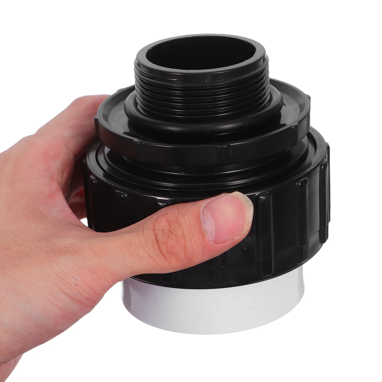 

1 Pair High Temp Pool Pump Unions Slip Connectors Spa Pipe Adapter Universal Hose Connector Durable Abs Waterproof Seal