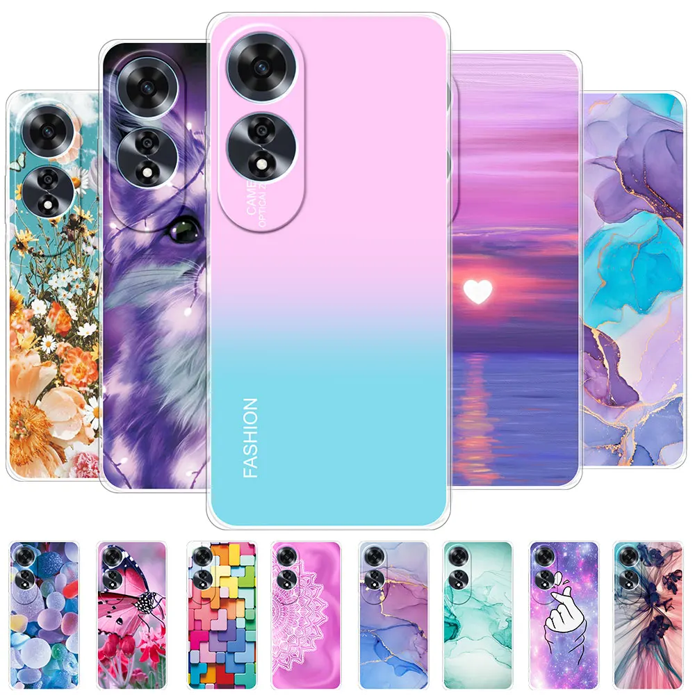 For OPPO A60 4G Case Clear Soft Silicone Phone Case For OPPOA60 4G Coque Clear Protect Back Cover on OPPOA60 CPH2631 New Fundas