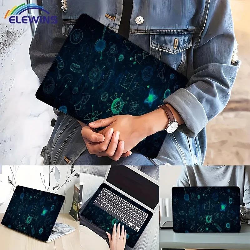 2 celestial pattern laptop stickers, waterproof and scratch-resistant, suitable for laptop, car, refrigerator decoration