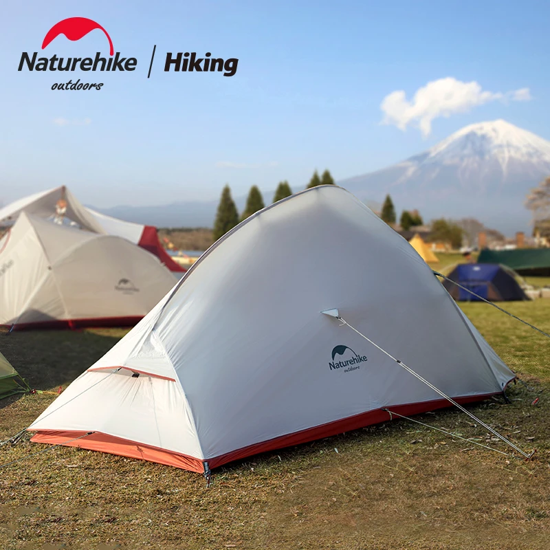 Naturehike-tienda de campaña Cloud Up para 1, 2 y 3 personas, ultraligera, de nailon 20D, impermeable, para senderismo y playa al aire libre