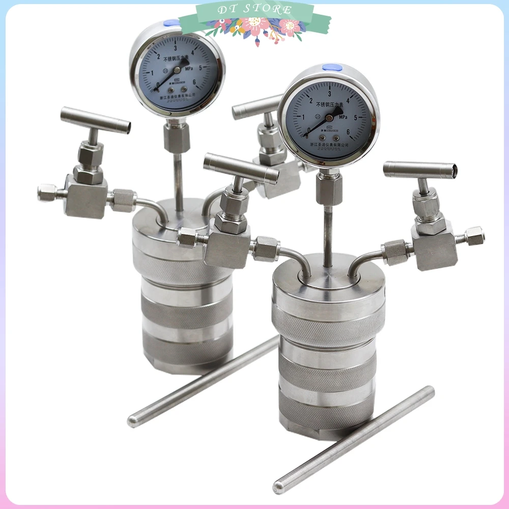 autoclave reactor vessel mais inlet outlet gauge hidrotermal 100ml 6mpa 01