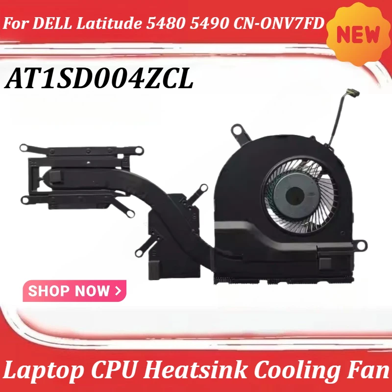 

Laptop CPU Heatsink Cooling Fan For DELL Latitude 5480 5490 CN-ONV7FD AT1SD004ZCL