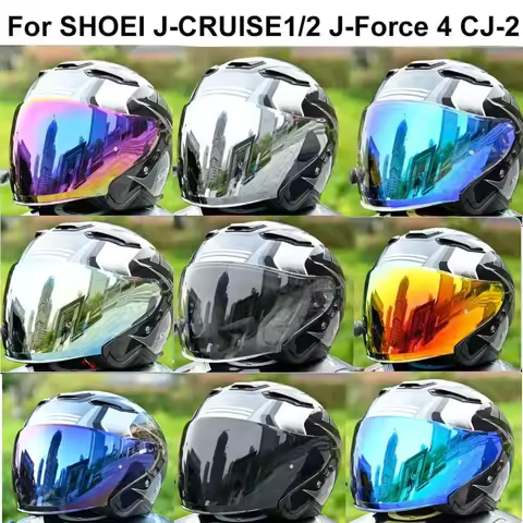 Helmet Visor for SHOEI J-Cruise 1 J-Cruise 2 J-Force 4 CJ-2 Motorcycle Helmet Lens Open Face Shield Viseria Capacete Moto Glasse