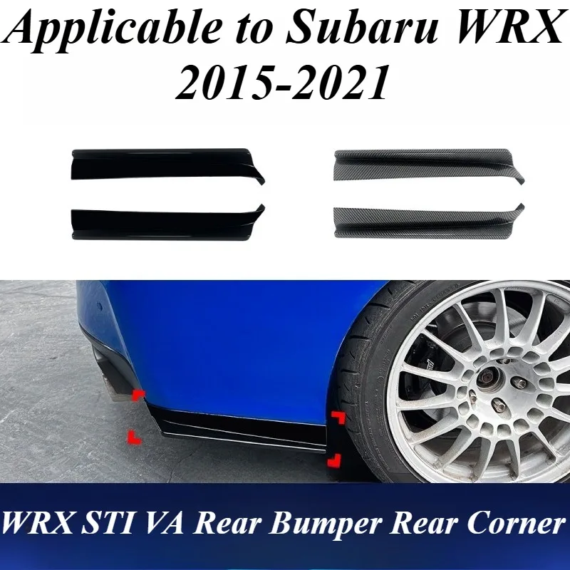 

For Subaru WRX STI VA 2015-2021 Rear Bumper Side Corner Guards Protection Cover ABS Plastic Exterior Styling Car Accessories