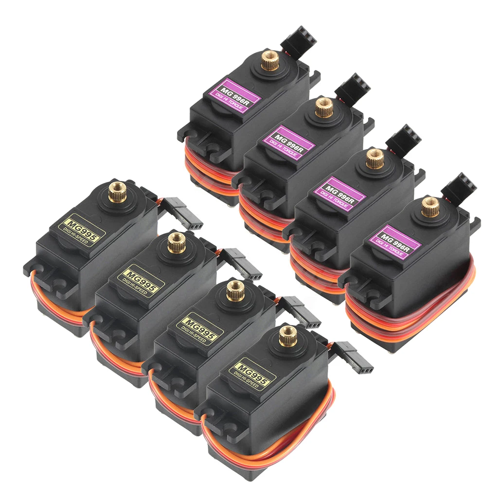 1/2/4/6/10pcs  13KG 15KG Servos Iron Metal Digital MG995 MG996 Servo Gear for Robot Arm Futaba JR Car RC Model Helicopter Boat