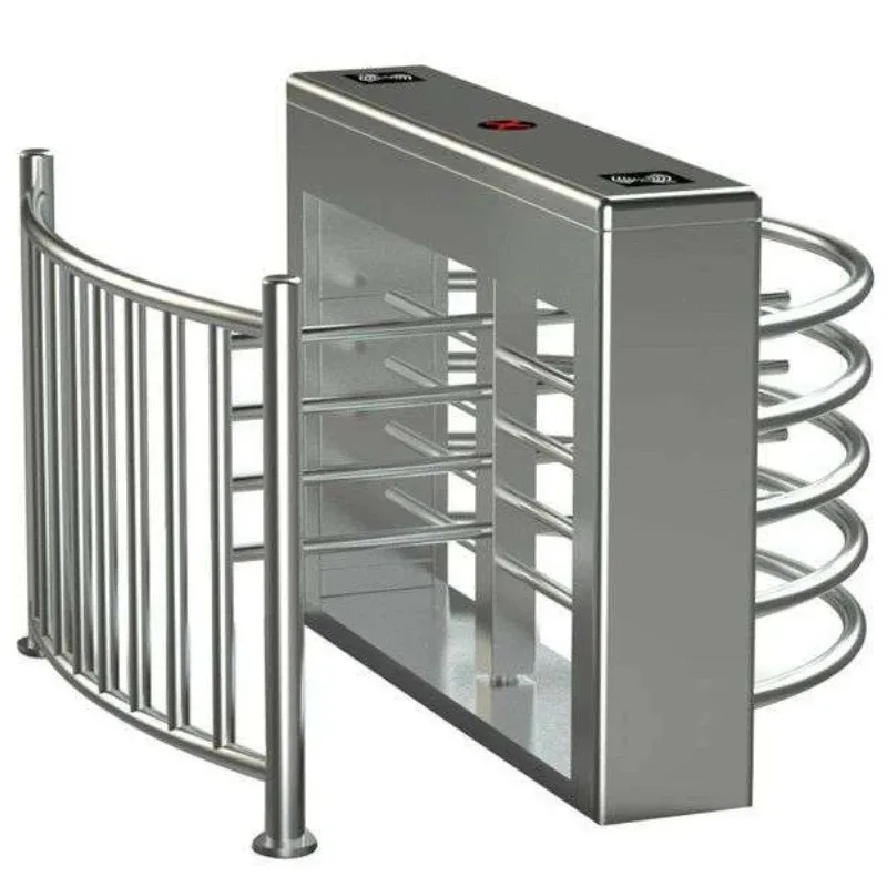 Stainless steel smart community revolving door pedestrian channel security gate card access door