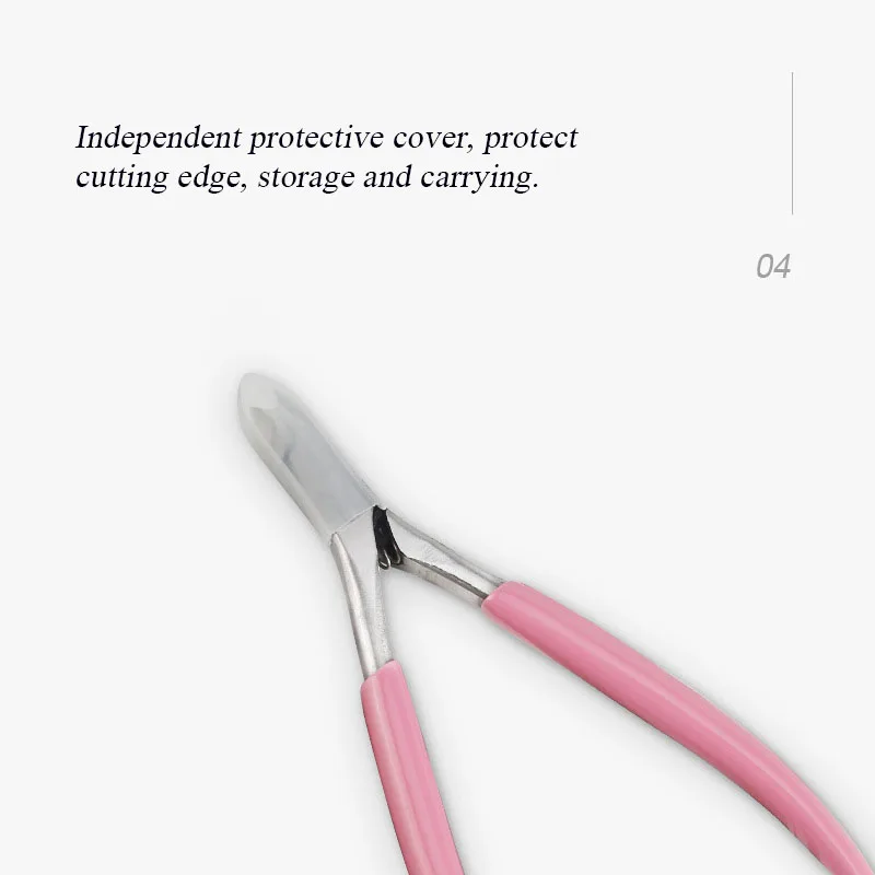 Dovetail Nail Scissors Stainless Steel Manicure Trimmer Exfoliating Shears with Protective Cover And Built-in Spring