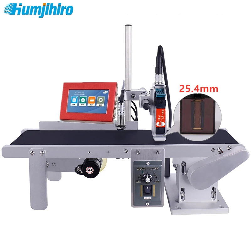 Inkjet Printer Mini Conveyor Belt Food Industry Conveyor Assembly Production Line Adjustable Speed Conveyor Belt Thermal Printer