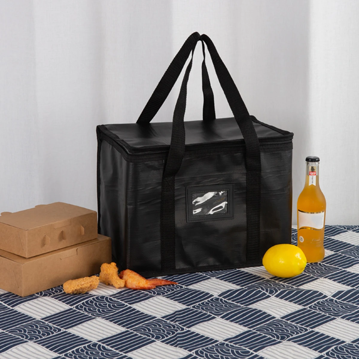 

S/M/L/XL Insulated Thermal Cooler Bag Drink Storage Large Chilled Bags Lunch Foods Box Zip Picnic Tin Foil Food panier repas