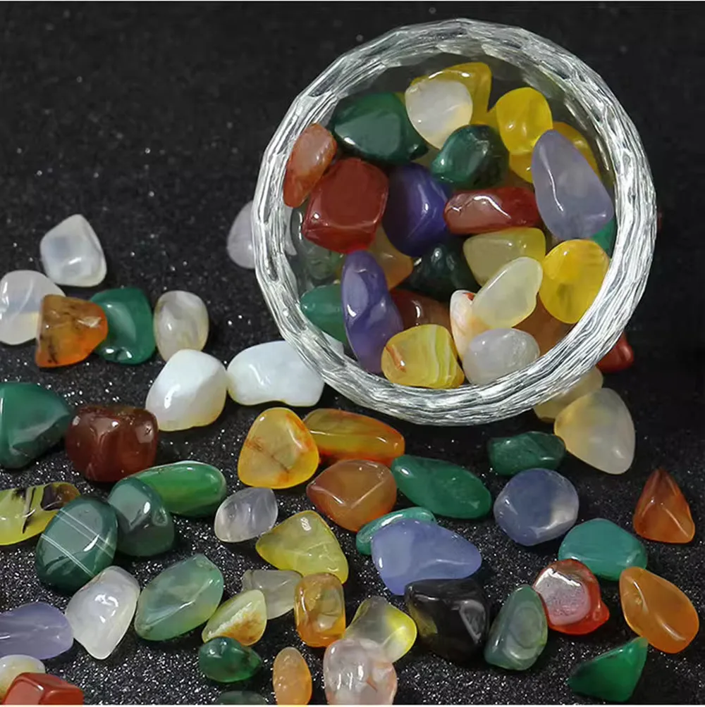 

100g/bag Tibetan Tranic Multi-color Mixed Colored Seven Treasured Manza Fengshui Offered Stone,Putting Buddhist Decoration