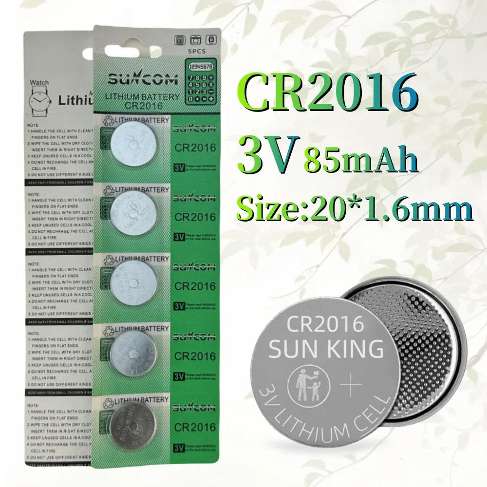 3V CR2016 CR2025 CR2032 Lithium Button Cell Battery 85mAh/155mAh/220mAh For Car Key Remote Calculator