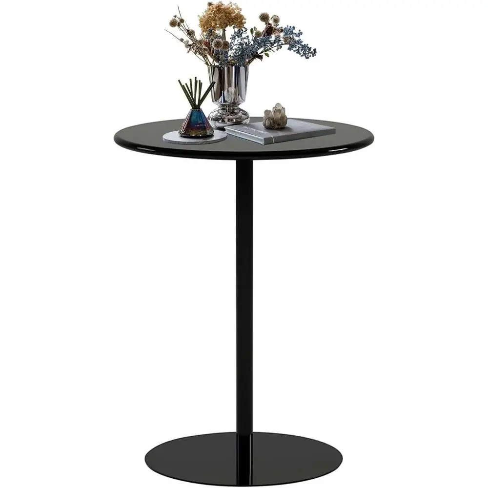 

Versatile Indoor/Outdoor High Top Bistro Table, Suitable for Pub, Kitchen, Dining, and Living Spaces, Black (70x70x104cm)