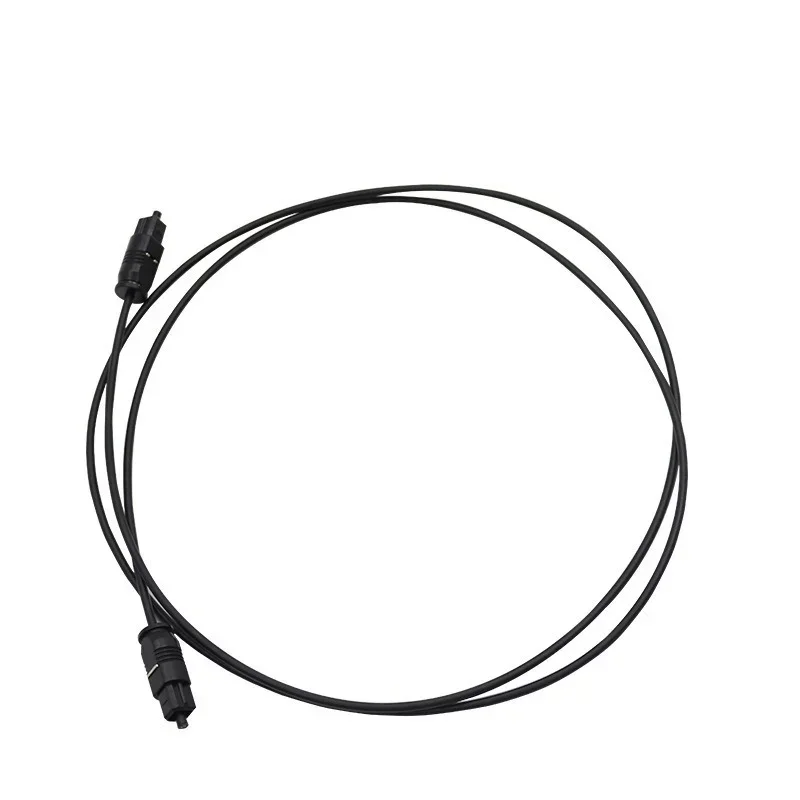 Cable de audio digital de 1m, 2m, 3m para DVD, DVT, MD, cable Toslink de fibra óptica, línea SPDIF negra