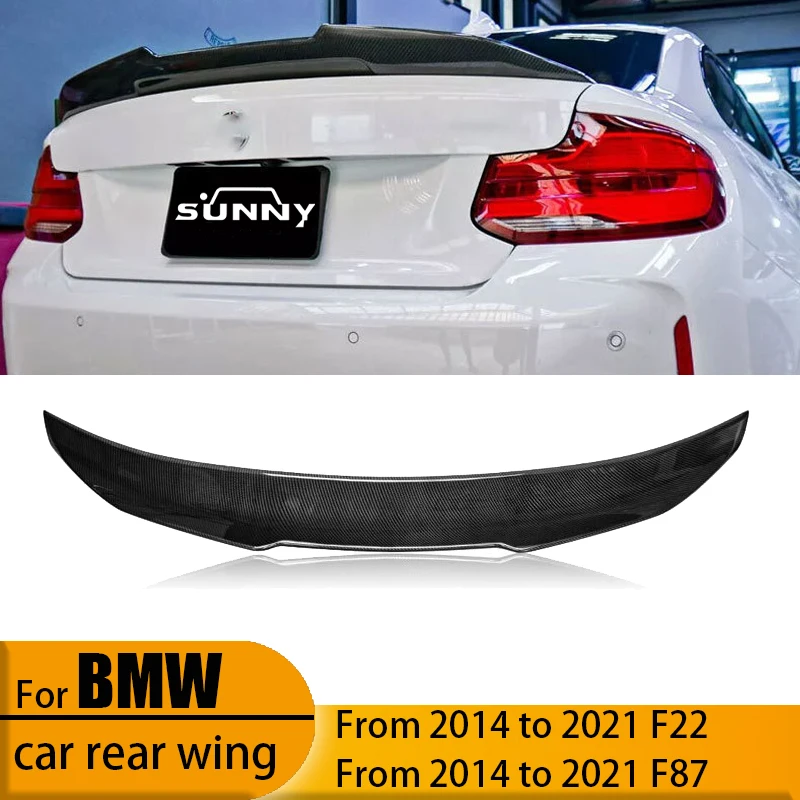 

Для BMW 2 серии 14-21 F22 16-21 F87 карбоновое хвостовое крыло PSM, крыло статора ABS