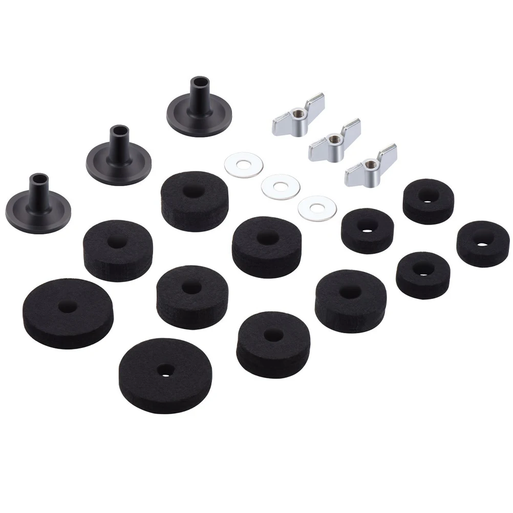 

Non-slip Felt Pad Cymbal Pads Drum Stand Accessories Practice Black Felts Antiskid Replacement